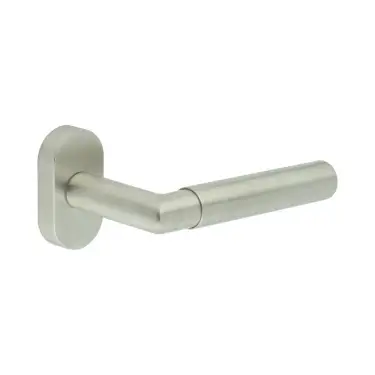 Click Here To Enlarge This Photo Of CR-102C4SSS Frelan Hardware CRES Multi Point Oval Rose Door Handle Satin Stainless Steel (SS316)