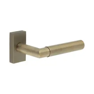 CR-102D4AB Frelan Hardware CRES Multi Point Rectangular Rose Door Handle Antique Brass (SS316)