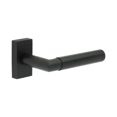 Click Here To Enlarge This Photo Of CR-102D4MB Frelan Hardware CRES Multi Point Rectangular Rose Door Handle Black (SS316)