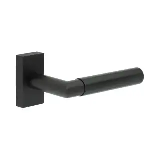 CR-102D4MB Frelan Hardware CRES Multi Point Rectangular Rose Door Handle Black (SS316)