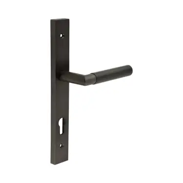 Click Here To Enlarge This Photo Of CR-102G4DB Frelan Hardware CRES 92mm Multi Point Backplate Door Handle (215mm c/c) Dark Bronze (SS316)