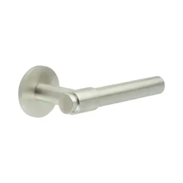 Click Here To Enlarge This Photo Of CR-103A2SSS Frelan Hardware CRES Unsprung (Round Rose) Door Handle Satin Stainless Steel (SS316)