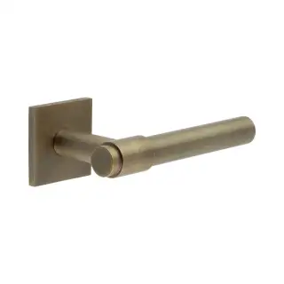 CR-103B3AB Frelan Hardware CRES Fixed Dead (Square Rose) Door Handle Antique Brass (SS316)