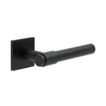 Click Here To Enlarge This Photo Of CR-103B3MB Frelan Hardware CRES Fixed Dead (Square Rose) Door Handle Black (SS316)