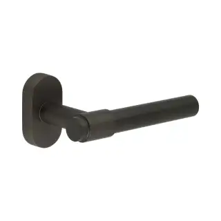 CR-103C4DB Frelan Hardware CRES Multi Point Oval Rose Door Handle Dark Bronze (SS316)