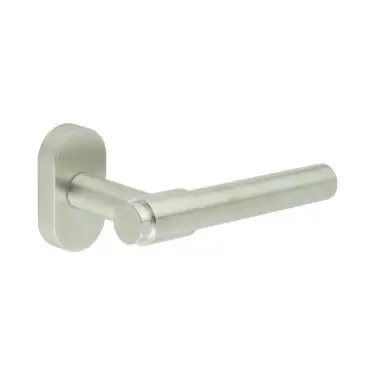 Click Here To Enlarge This Photo Of CR-103C4SSS Frelan Hardware CRES Multi Point Oval Rose Door Handle Satin Stainless Steel (SS316)