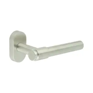 CR-103C4SSS Frelan Hardware CRES Multi Point Oval Rose Door Handle Satin Stainless Steel (SS316)