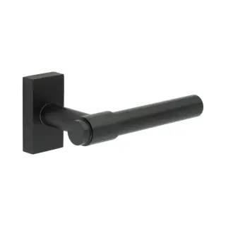 CR-103D4MB Frelan Hardware CRES Multi Point Rectangular Rose Door Handle Black (SS316)