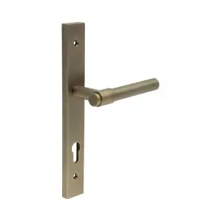 CR-103G4AB Frelan Hardware CRES 92mm Multi Point Backplate Door Handle (215mm c/c) Antique Brass (SS316)