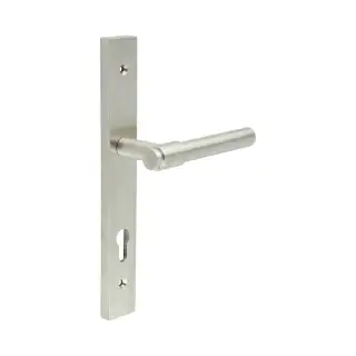 CR-103G4SSS Frelan Hardware CRES 92mm Multi Point Backplate Door Handle (215mm c/c) Satin Stainless Steel (SS316)