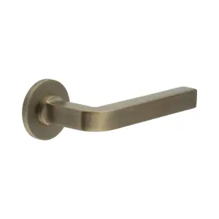 CR-104A3AB Frelan Hardware CRES Fixed Dead (Round Rose) Door Handle Antique Brass (SS316)