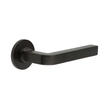 Click Here To Enlarge This Photo Of CR-104A3DB Frelan Hardware CRES Fixed Dead (Round Rose) Door Handle Dark Bronze (SS316)
