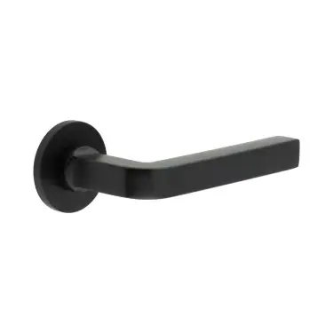 Click Here To Enlarge This Photo Of CR-104A3MB Frelan Hardware CRES Fixed Dead (Round Rose) Door Handle Black (SS316)