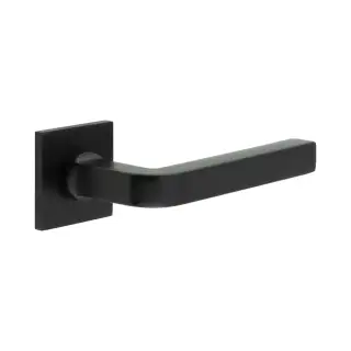 CR-104B1MB Frelan Hardware CRES Sprung (Square Rose) Door Handle Black (SS316)