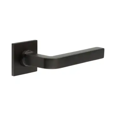 Click Here To Enlarge This Photo Of CR-104B3DB Frelan Hardware CRES Fixed Dead (Square Rose) Door Handle Dark Bronze (SS316)