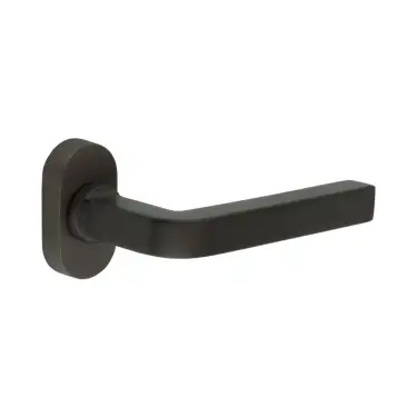 Click Here To Enlarge This Photo Of CR-104C4DB Frelan Hardware CRES Multi Point Oval Rose Door Handle Dark Bronze (SS316)