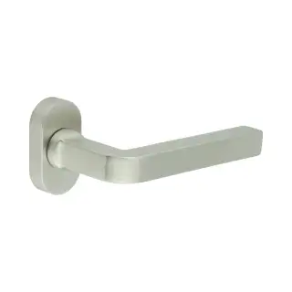 CR-104C4SSS Frelan Hardware CRES Multi Point Oval Rose Door Handle Satin Stainless Steel (SS316)