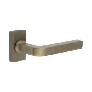 CR-104D4AB Frelan Hardware CRES Multi Point Rectangular Rose Door Handle Antique Brass (SS316)