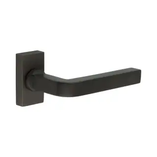 CR-104D4DB Frelan Hardware CRES Multi Point Rectangular Rose Door Handle Dark Bronze (SS316)