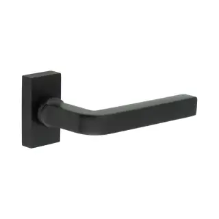 CR-104D4MB Frelan Hardware CRES Multi Point Rectangular Rose Door Handle Black (SS316)