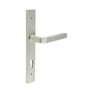 CR-104G4SSS Frelan Hardware CRES 92mm Multi Point Backplate Door Handle (215mm c/c) Satin Stainless Steel (SS316)