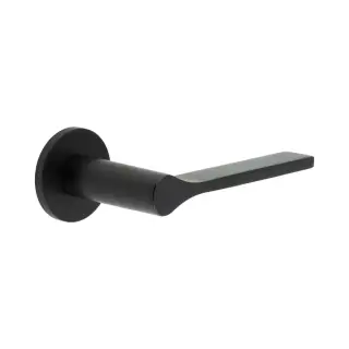 CR-105A3MB Frelan Hardware CRES Fixed Dead (Round Rose) Door Handle Black (SS316)