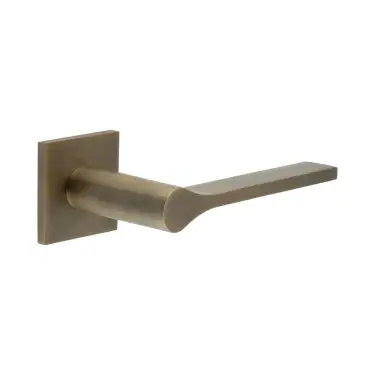 Click Here To Enlarge This Photo Of CR-105B3AB Frelan Hardware CRES Fixed Dead (Square Rose) Door Handle Antique Brass (SS316)