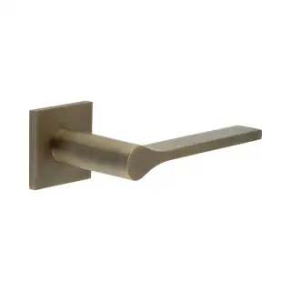 CR-105B3AB Frelan Hardware CRES Fixed Dead (Square Rose) Door Handle Antique Brass (SS316)