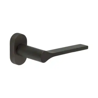 CR-105C4DB Frelan Hardware CRES Multi Point Oval Rose Door Handle Dark Bronze (SS316)