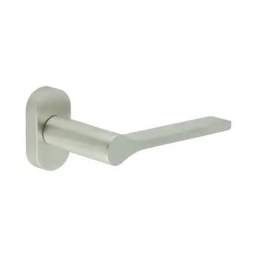 Click Here To Enlarge This Photo Of CR-105C4SSS Frelan Hardware CRES Multi Point Oval Rose Door Handle Satin Stainless Steel (SS316)