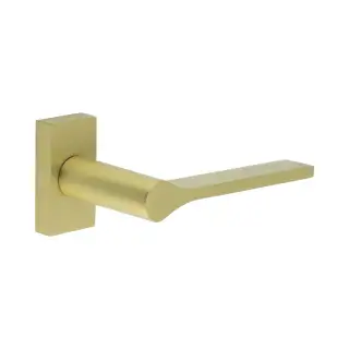 CR-105D4SB Frelan Hardware CRES Multi Point Rectangular Rose Door Handle Satin Brass (SS316)