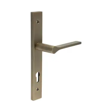 Click Here To Enlarge This Photo Of CR-105G4AB Frelan Hardware CRES 92mm Multi Point Backplate Door Handle (215mm c/c) Antique Brass (SS316)