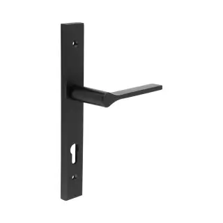 CR-105G4MB Frelan Hardware CRES 92mm Multi Point Backplate Door Handle (215mm c/c) Black (SS316)