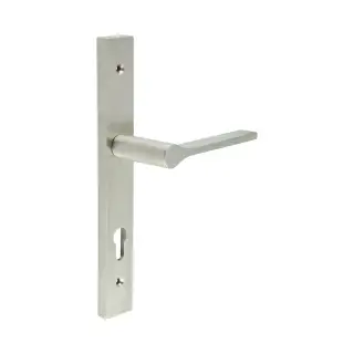 CR-105G4SSS Frelan Hardware CRES 92mm Multi Point Backplate Door Handle (215mm c/c) Satin Stainless Steel (SS316)