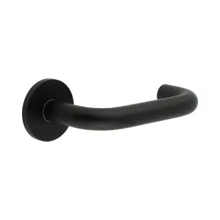 CR-106A2MB Frelan Hardware CRES Unsprung (Round Rose) Door Handle Black (SS316)