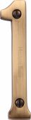 C1560 1-AT Heritage Brass Numeral 1 Face Fix 76mm (3") Antique Brass Finish