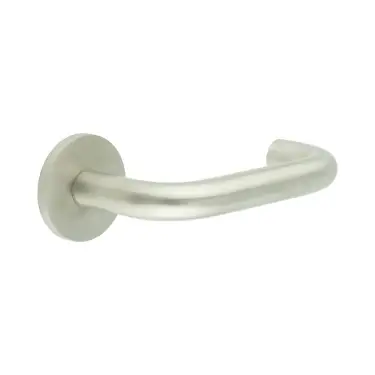 Click Here To Enlarge This Photo Of CR-106A2SSS Frelan Hardware CRES Unsprung (Round Rose) Door Handle Satin Stainless Steel (SS316)
