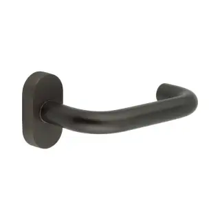 CR-106C4DB Frelan Hardware CRES Multi Point Oval Rose Door Handle Dark Bronze (SS316)
