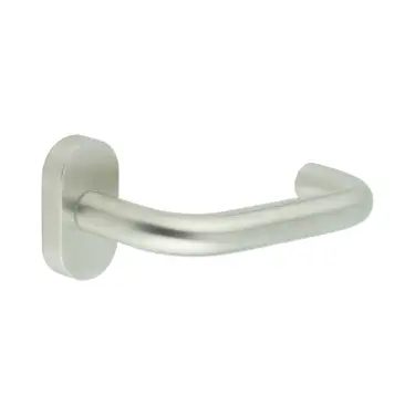Click Here To Enlarge This Photo Of CR-106C4SSS Frelan Hardware CRES Multi Point Oval Rose Door Handle Satin Stainless Steel (SS316)