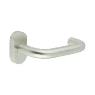 CR-106C4SSS Frelan Hardware CRES Multi Point Oval Rose Door Handle Satin Stainless Steel (SS316)