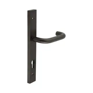 CR-106G4DB Frelan Hardware CRES 92mm Multi Point Backplate Door Handle (215mm c/c) Dark Bronze (SS316)
