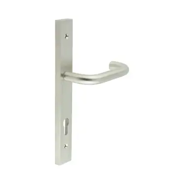 Click Here To Enlarge This Photo Of CR-106G4SSS Frelan Hardware CRES 92mm Multi Point Backplate Door Handle (215mm c/c) Satin Stainless Steel (SS316)