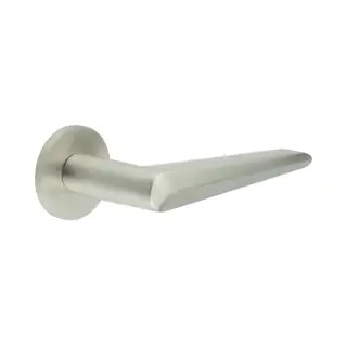 CR-107A2SSS Frelan Hardware CRES Unsprung (Round Rose) Door Handle Satin Stainless Steel (SS316)