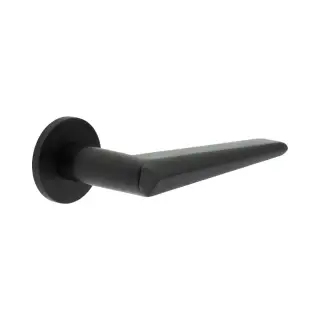 CR-107A3MB Frelan Hardware CRES Fixed Dead (Round Rose) Door Handle Black (SS316)