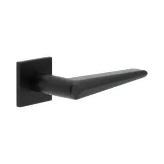 CR-107B2MB Frelan Hardware CRES Unsprung (Square Rose) Door Handle Black (SS316)