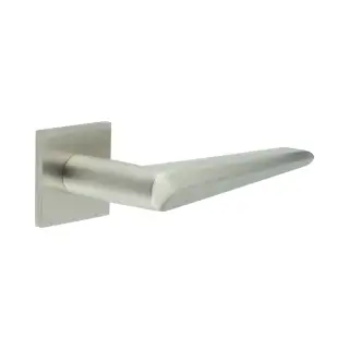 CR-107B2SSS Frelan Hardware CRES Unsprung (Square Rose) Door Handle Satin Stainless Steel (SS316)