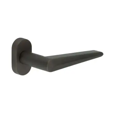 Click Here To Enlarge This Photo Of CR-107C4DB Frelan Hardware CRES Multi Point Oval Rose Door Handle Dark Bronze (SS316)