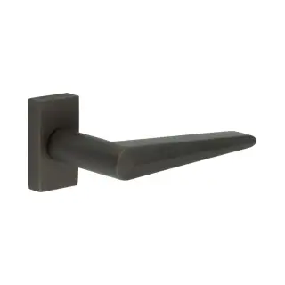 CR-107D4DB Frelan Hardware CRES Multi Point Rectangular Rose Door Handle Dark Bronze (SS316)