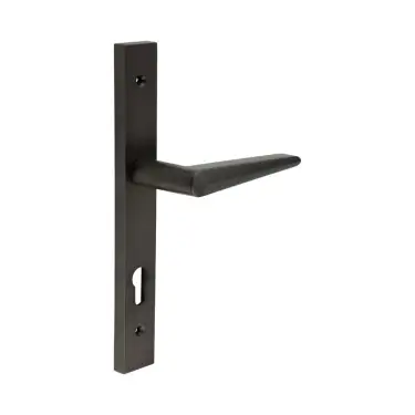 Click Here To Enlarge This Photo Of CR-107G4DB Frelan Hardware CRES 92mm Multi Point Backplate Door Handle (215mm c/c) Dark Bronze (SS316)