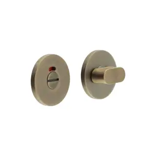 CR-801AJ7AB Frelan Hardware CRES Thumb Turn & Release (Round Rose) with Indicator Antique Brass (SS316)